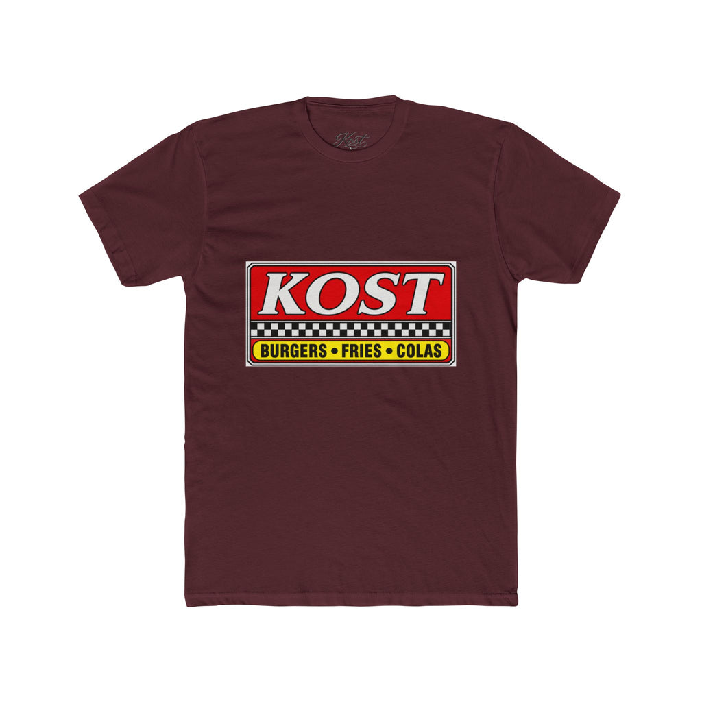 KOST Burgers • Fries • Colas Tee — Retro Diner Logo T-Shirt