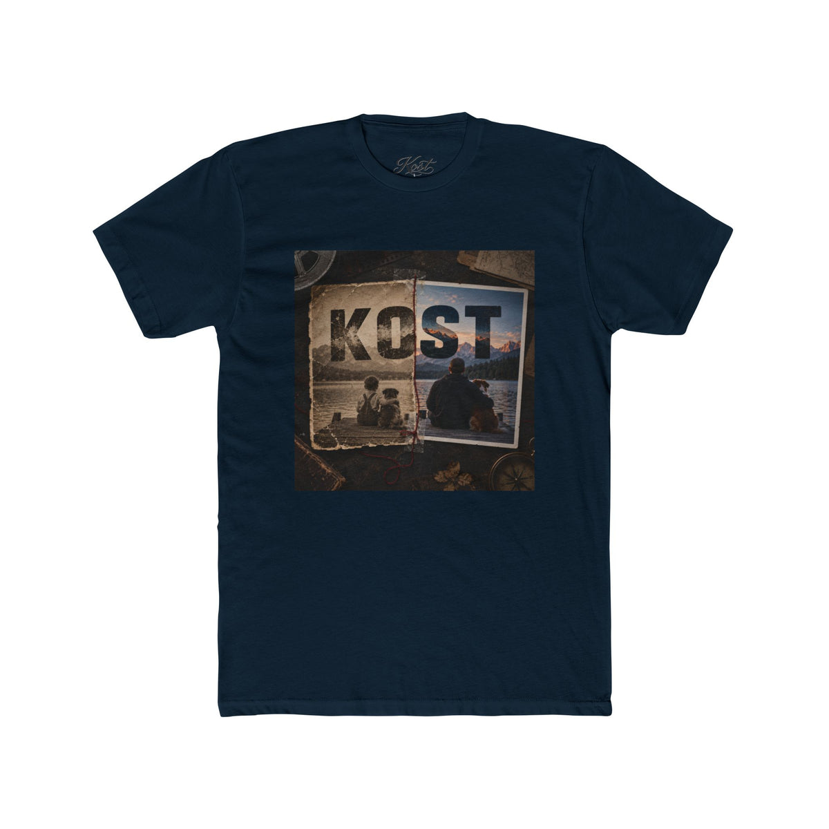 KOST Vintage Collage Tee — Retro Roadtrip Graphic T-Shirt
