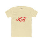 Kost Script Tee — Vintage Red Logo Cotton T-Shirt