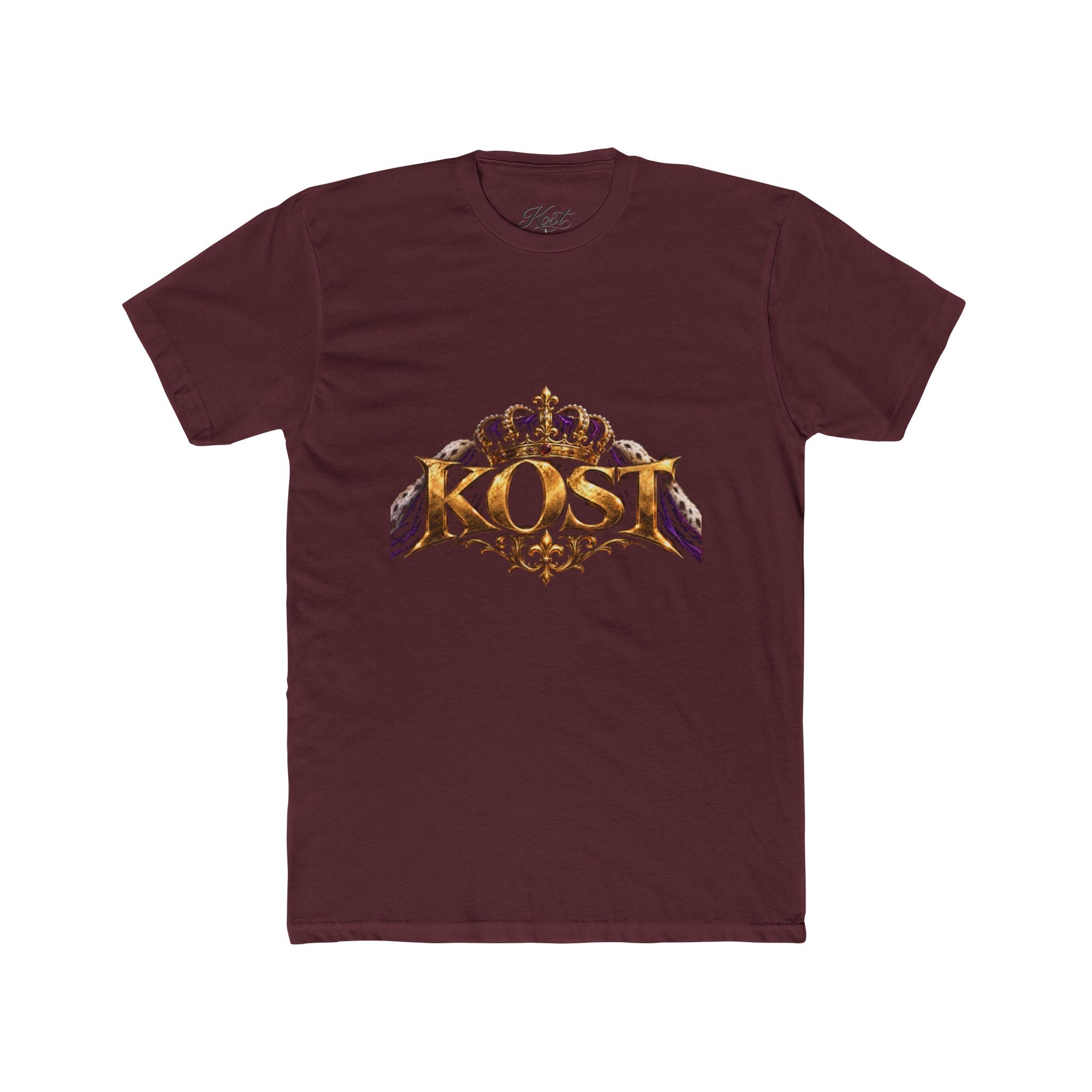 KOST Crown Logo T‑Shirt — Vintage Gold Crest Graphic Tee