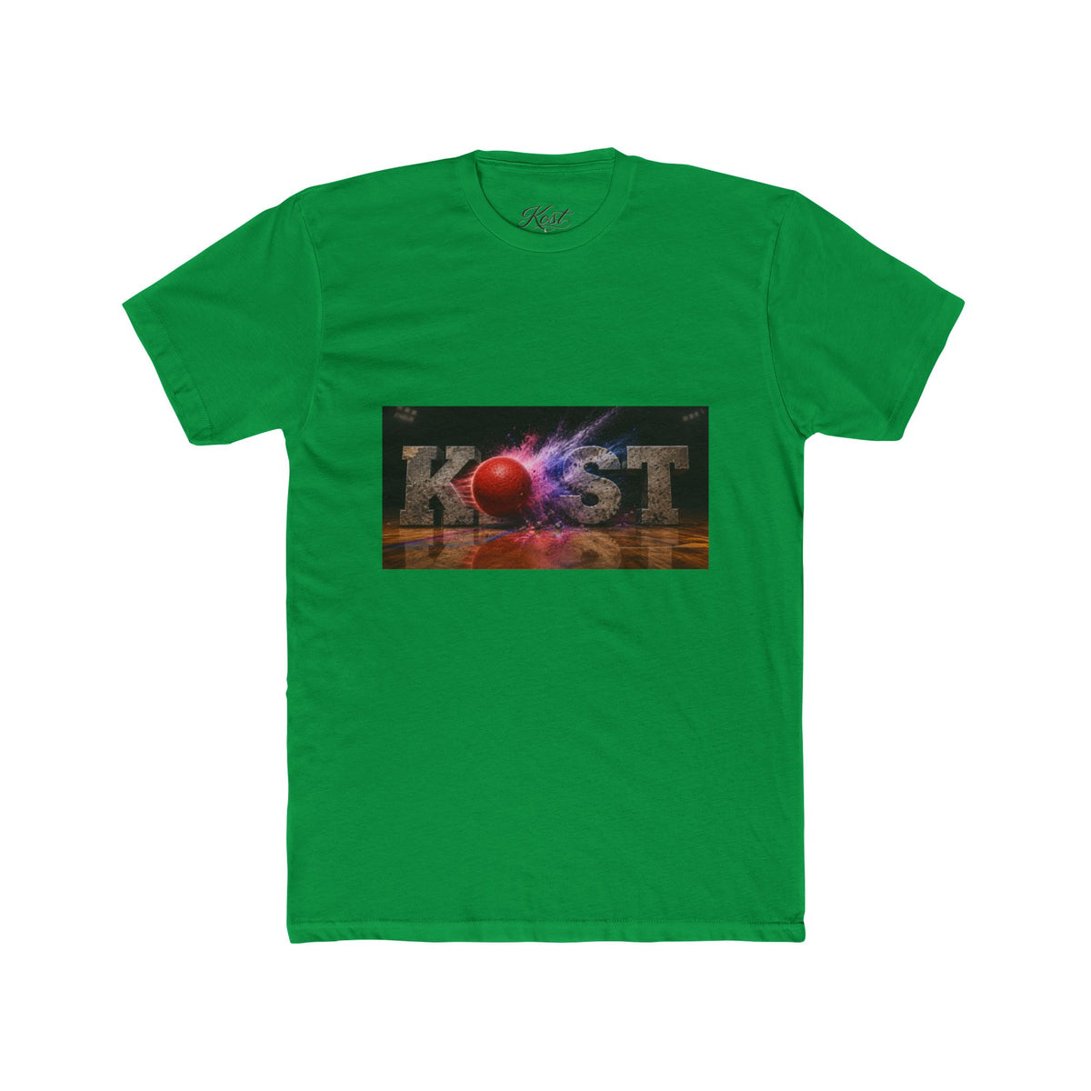 Cosmic Burst Tee — 'KOST' Retro Space Graphic T-Shirt