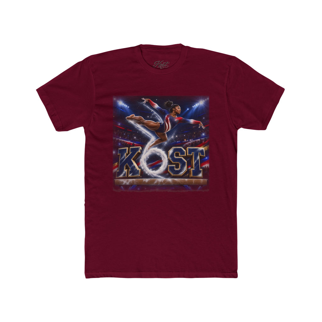 Surfing Skateboarder Graphic Tee — "KOST" Retro Skate Skatepark Shirt