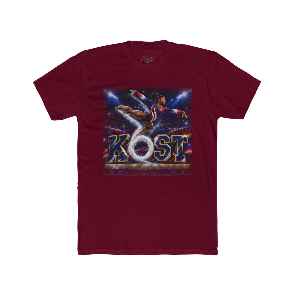 Surfing Skateboarder Graphic Tee — "KOST" Retro Skate Skatepark Shirt