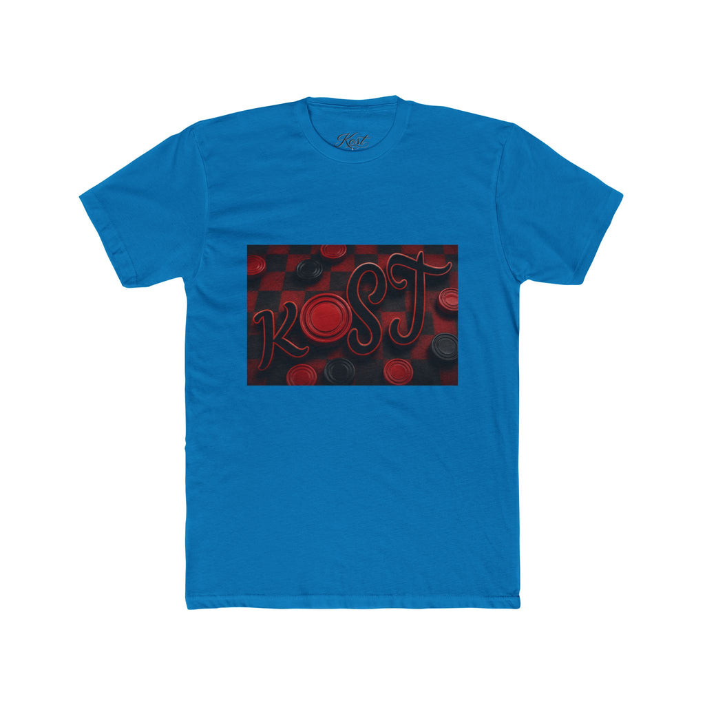 Abstract Red Bokeh Graphic Tee — 'Rogue' Script Design