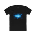 KOST Blue Burst Graphic Tee — Retro Tech Logo T-Shirt