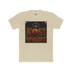 Basketball Court Graphic Tee — 'KOST' Logo with Basketball