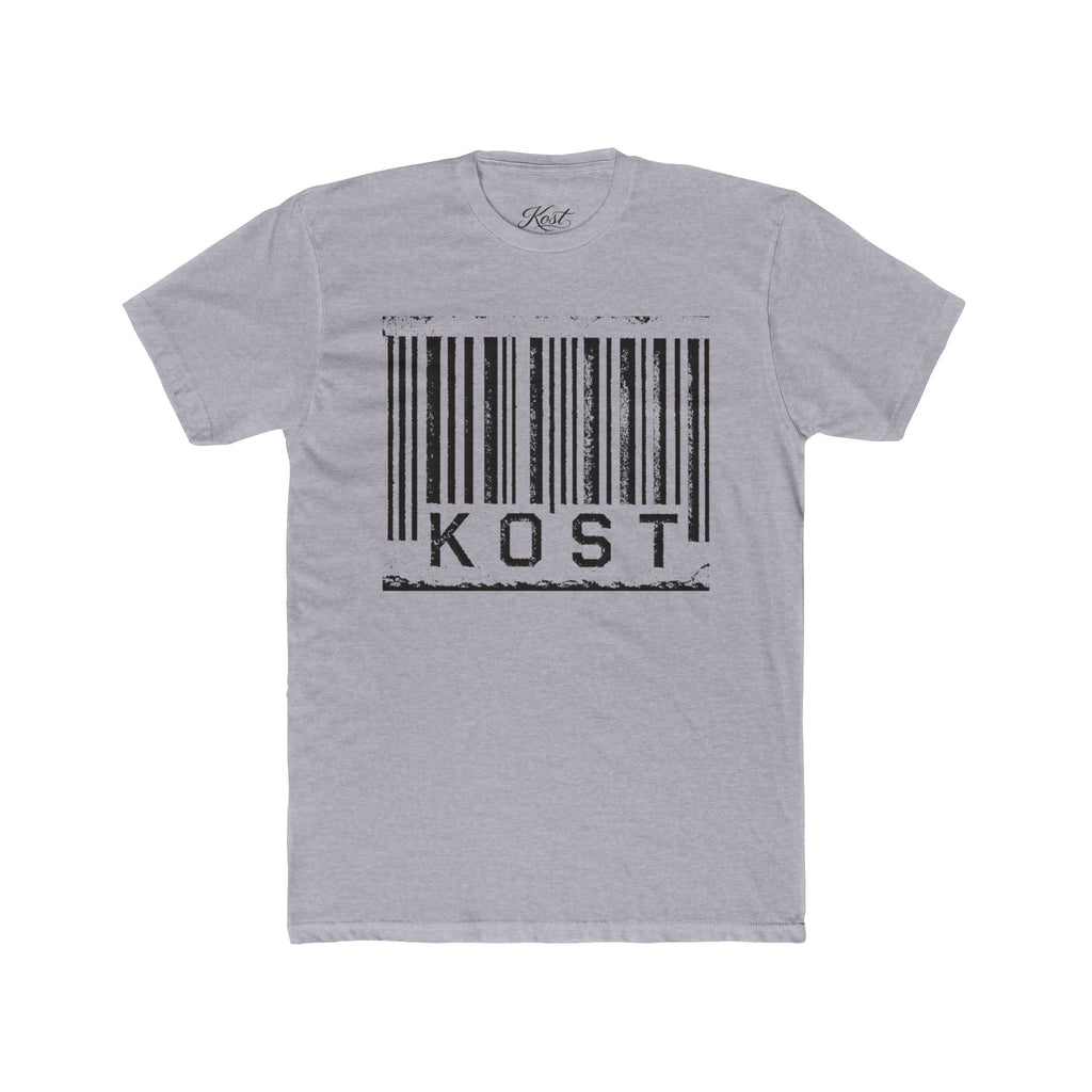KOST Barcode Graphic Tee — Distressed Industrial Streetwear T‑Shirt