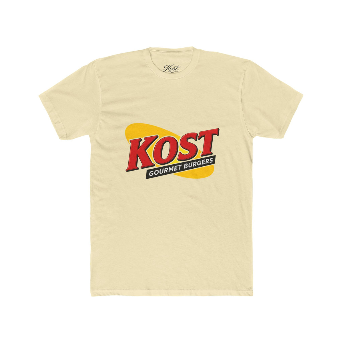 Burger Logo T‑Shirt — "KOST Gourmet Burgers" Retro Crew Tee
