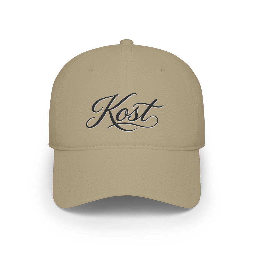 Kost Script Embroidered Baseball Cap — Classic Red Low-Profile Hat