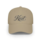 Kost Script Embroidered Baseball Cap — Classic Red Low-Profile Hat