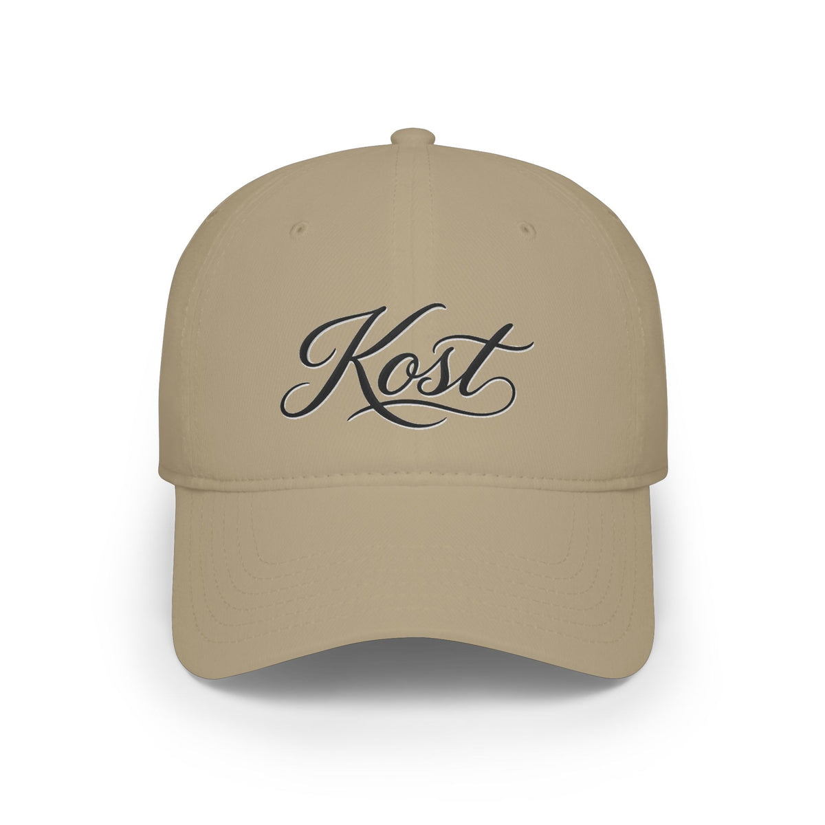 Kost Script Embroidered Baseball Cap — Classic Red Low-Profile Hat