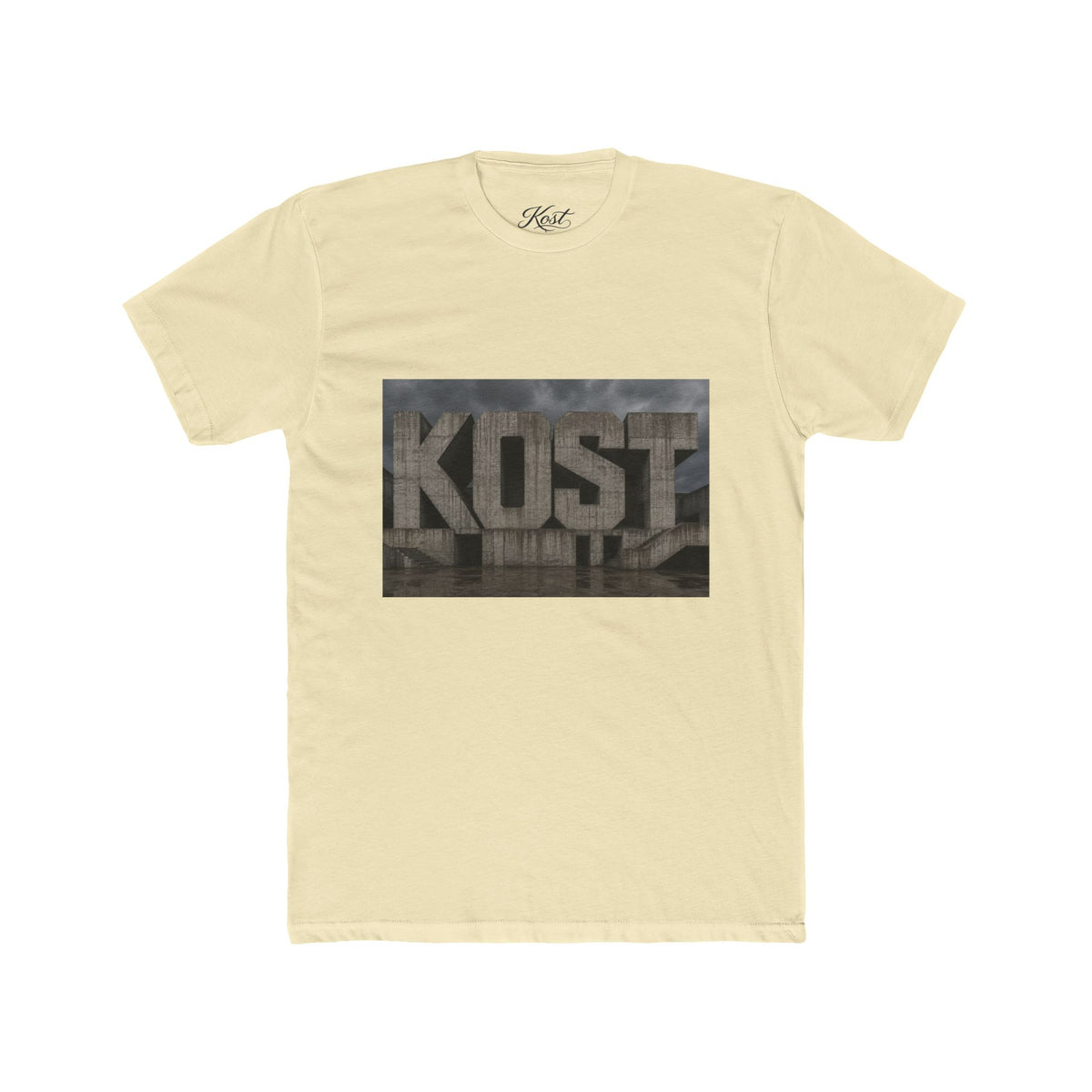 KOST Concrete Wall Graphic Tee — Urban Industrial Streetwear T-Shirt