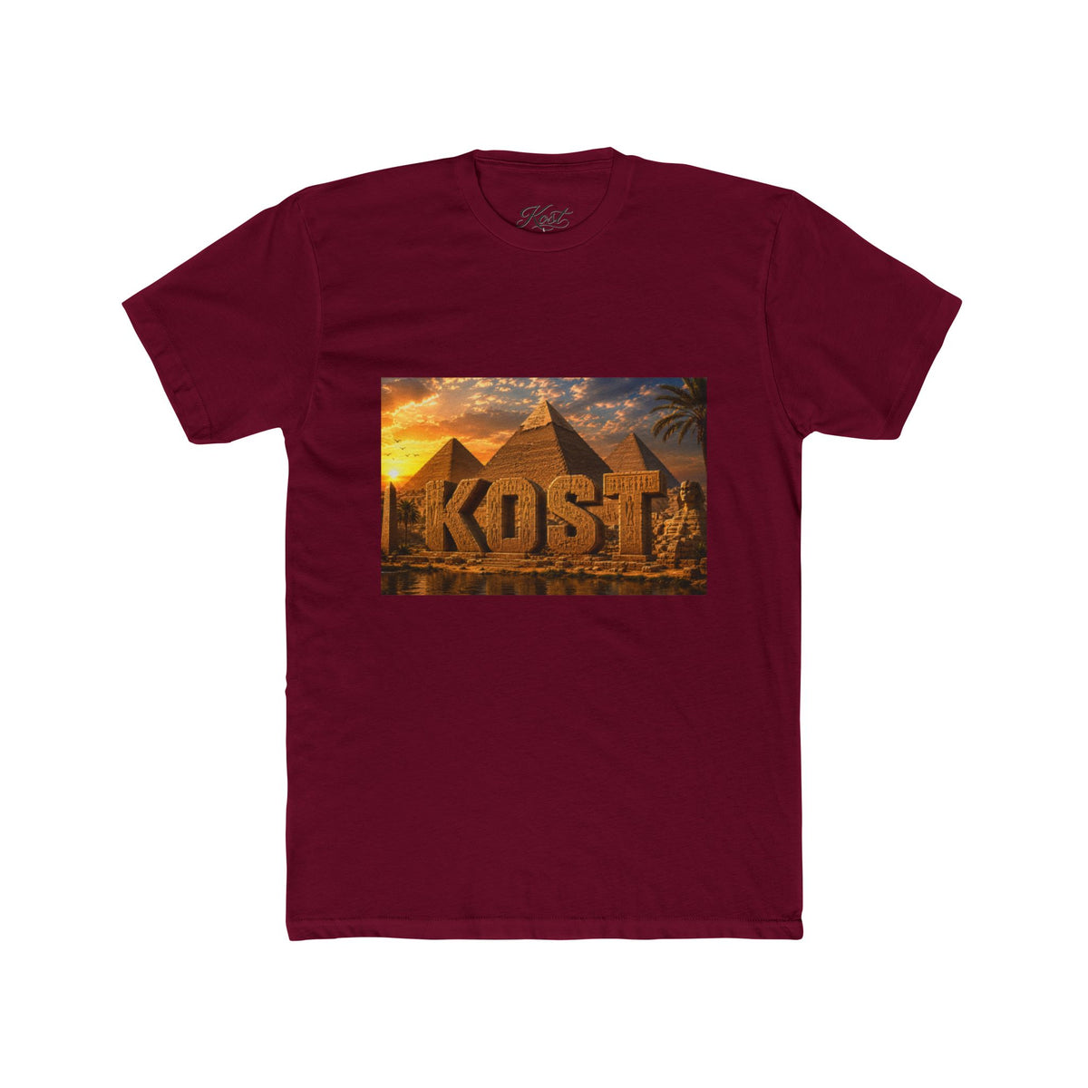 Kost Egyptian Pyramid Graphic Tee — Vintage Sunset Travel T-Shirt