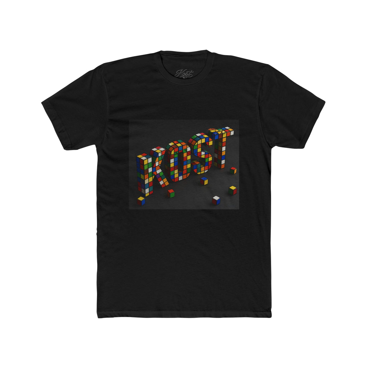 LOST Rubik Block Graphic Tee — Retro Puzzle Typography T‑Shirt