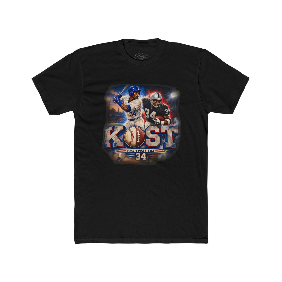 Kost Vintage Baseball & Football Collage Tee