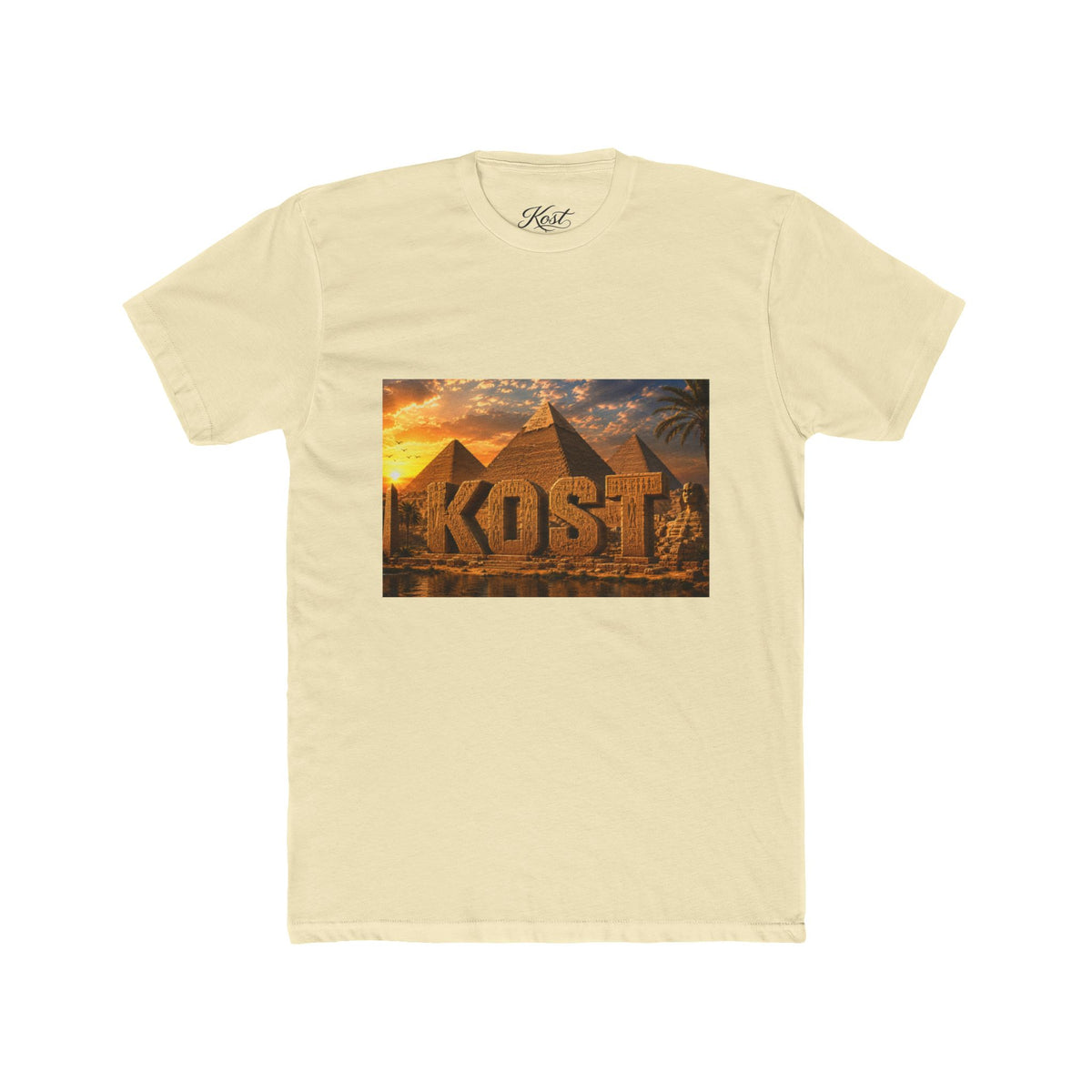 Kost Egyptian Pyramid Graphic Tee — Vintage Sunset Travel T-Shirt