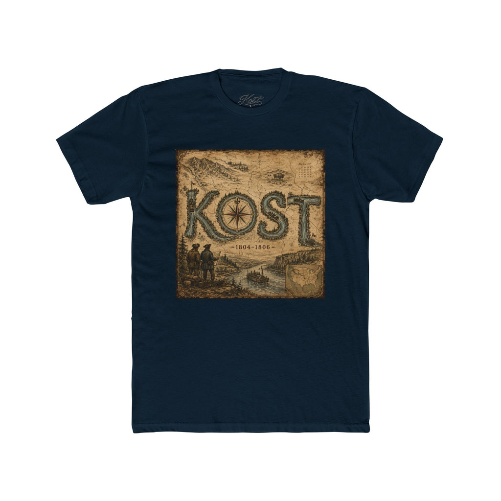 Vintage Compass 'KOST' Crew Tee - Nautical Adventure T-Shirt