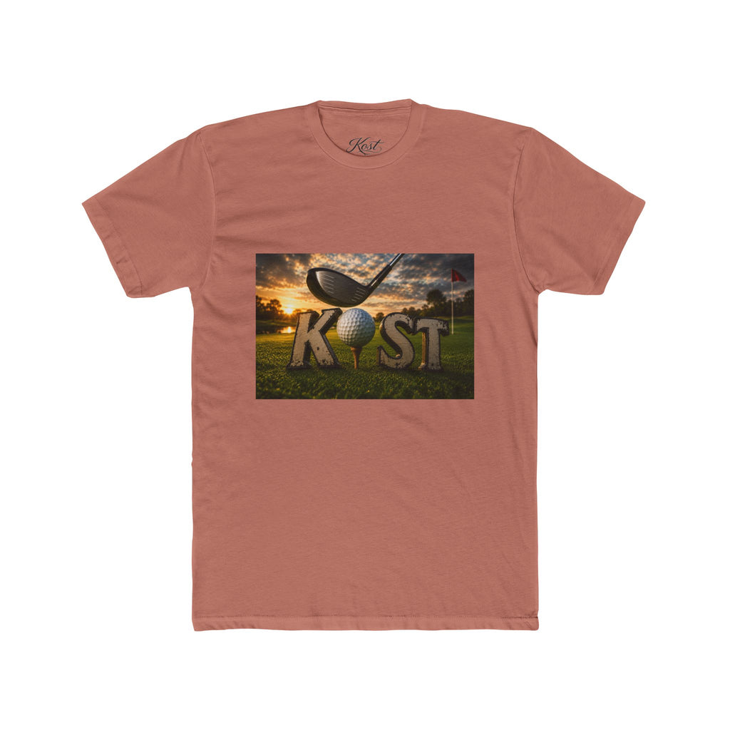 K!ST Golf Sunset Crew Tee — Vintage Golf Club Graphic T-Shirt