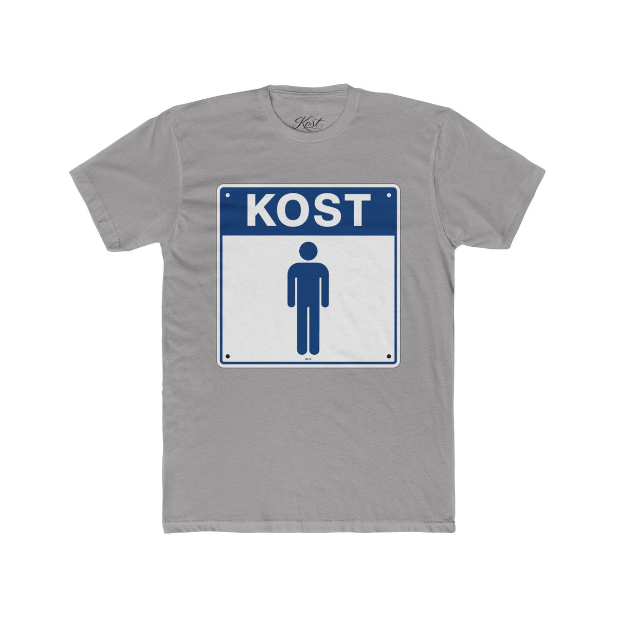 KOST Street Sign T‑Shirt — Retro Blue Icon Tee