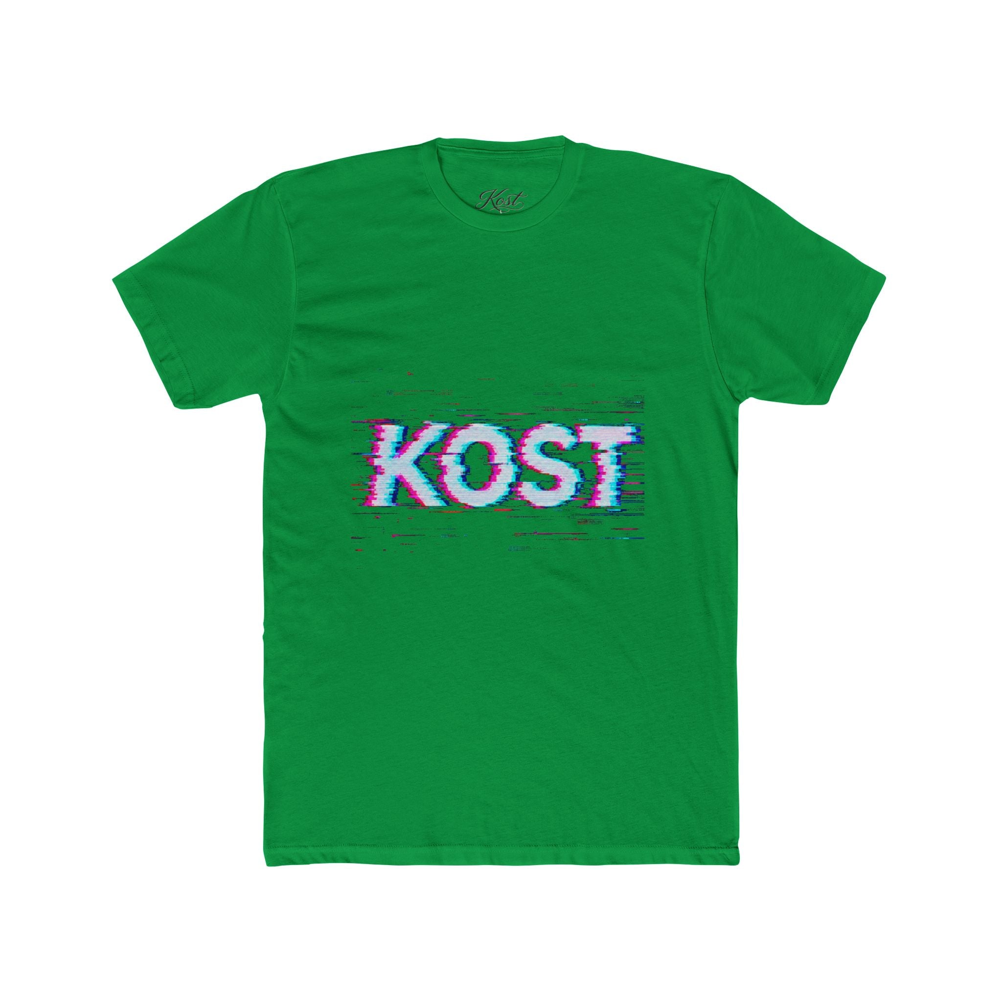 KOST Glitch Graphic Tee — Retro Vaporwave Logo T-Shirt