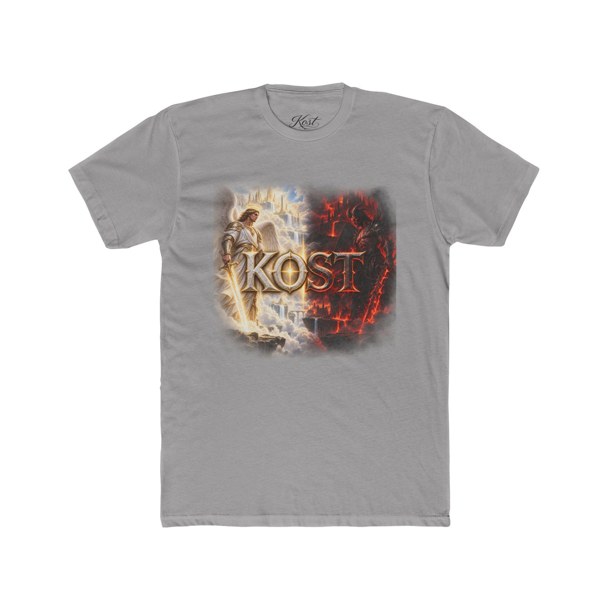 Angel vs Demon Graphic Tee — "KOST" Fantasy Battle T-Shirt