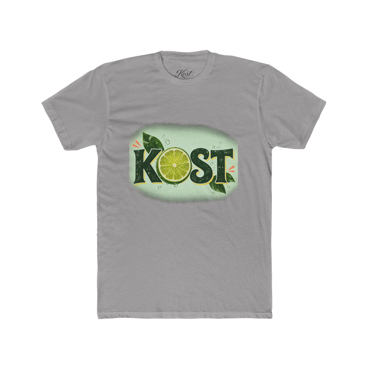KOST Lime Graphic Cotton T-Shirt