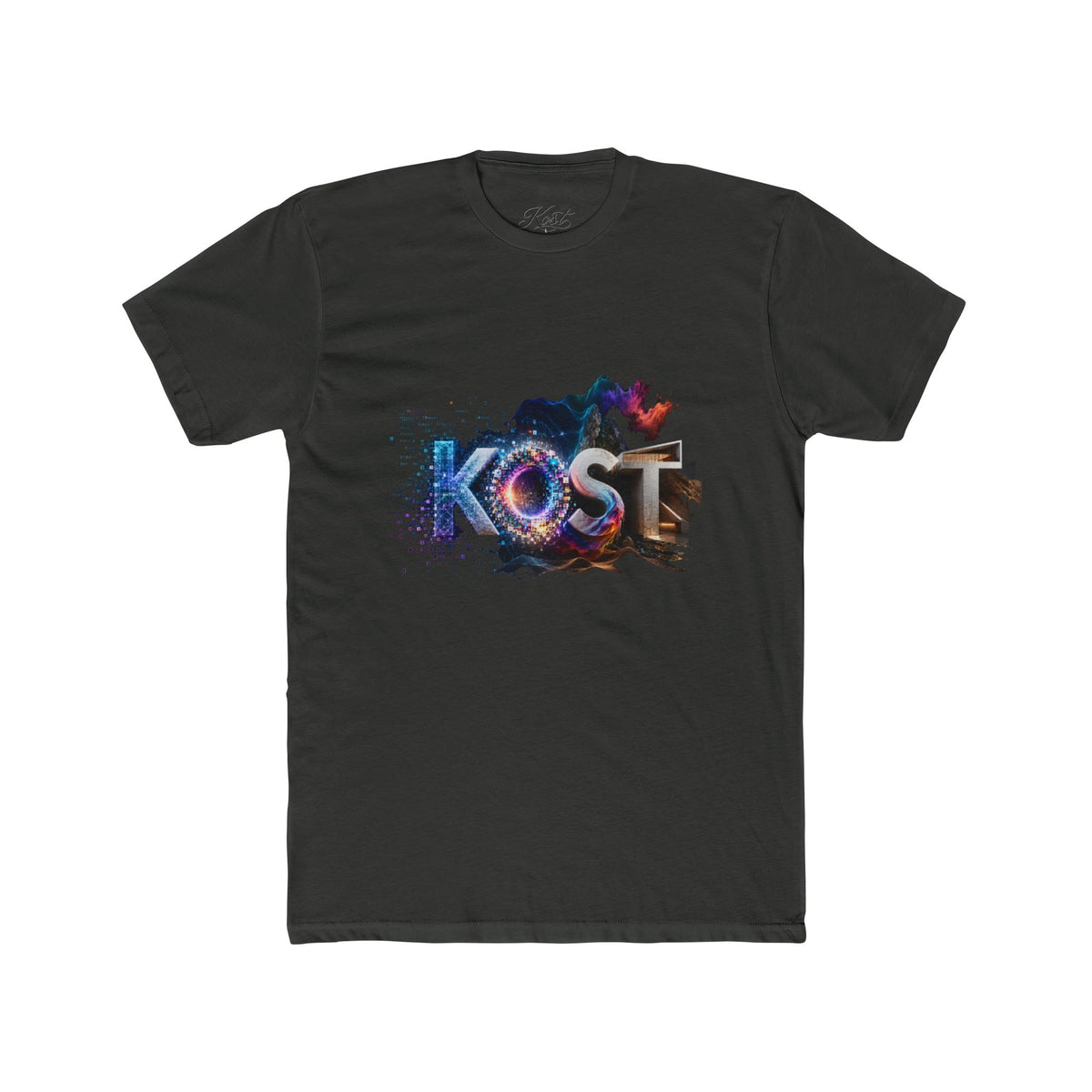 KOST Retro Galaxy Graphic Tee — Cosmic Lettering Crewneck