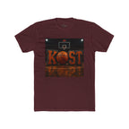 Basketball Court Graphic Tee — 'KOST' Logo with Basketball
