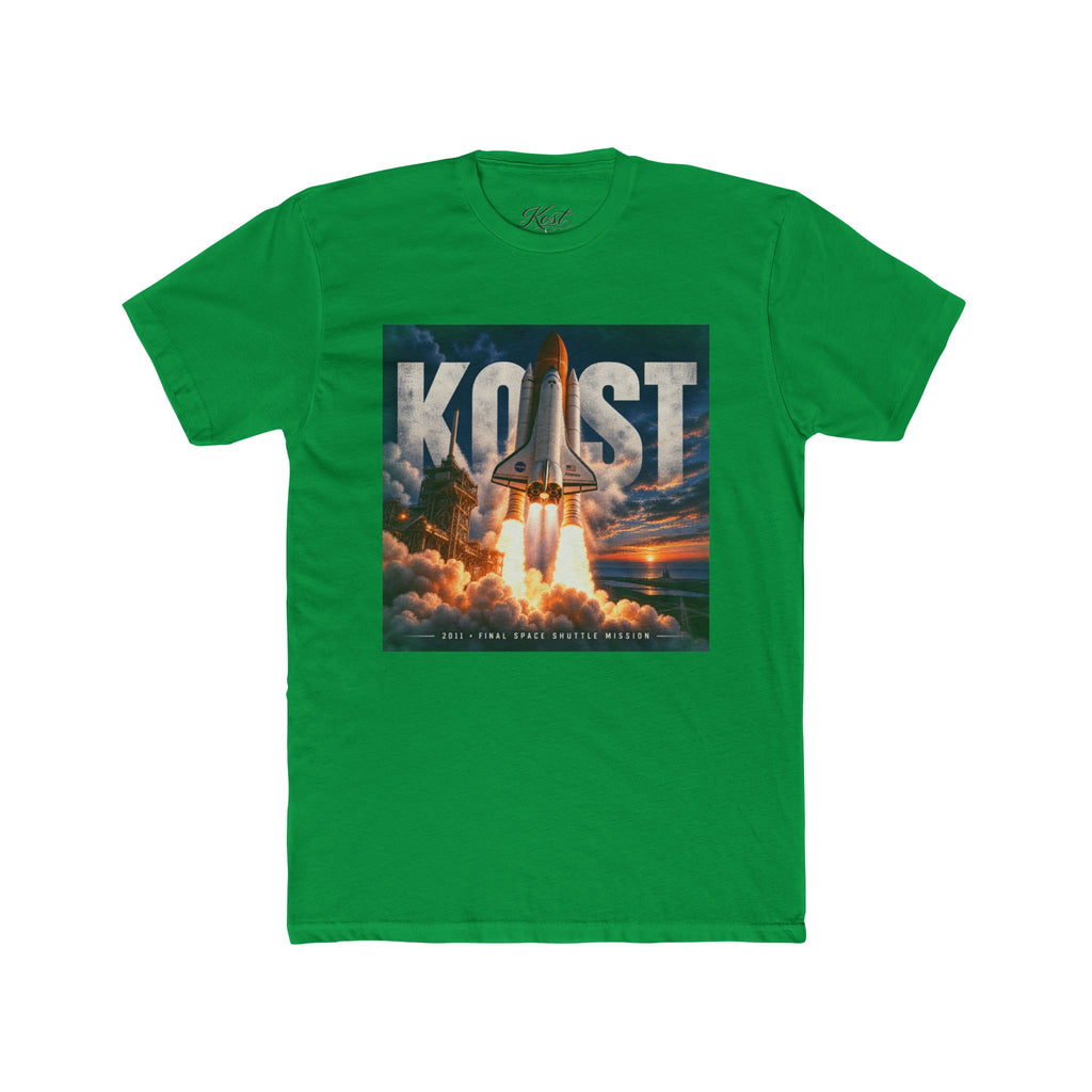 Space Shuttle Launch Graphic Tee — 'KOST' Retro Rocket Crew Shirt