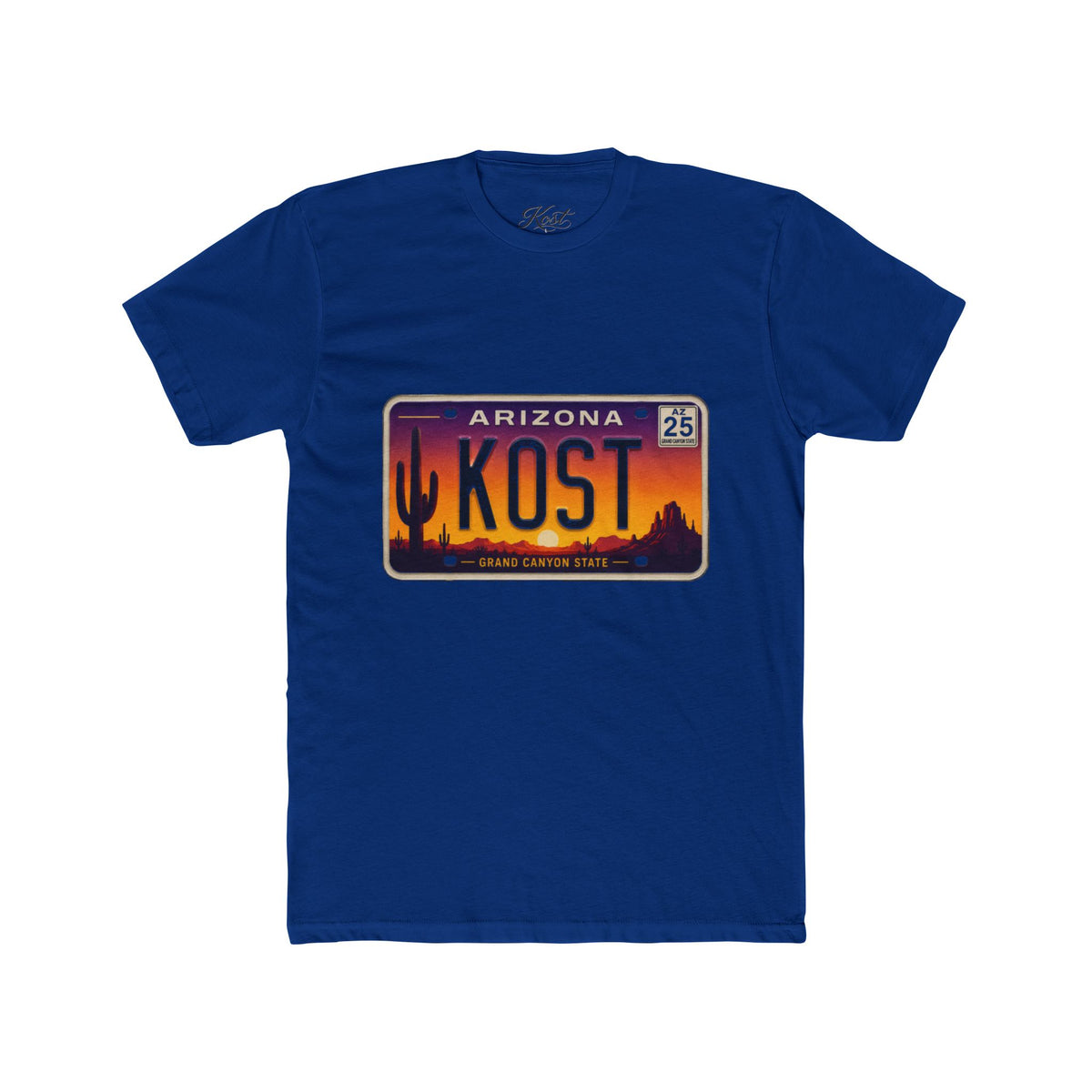 Arizona License Plate Tee - KOST Desert Sunset Graphic T-Shirt