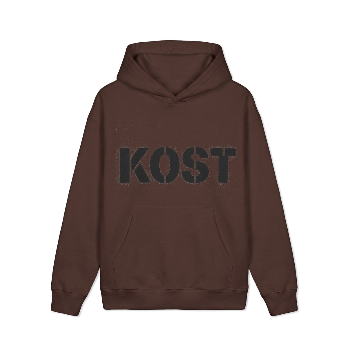 KOST Stencil Logo Hoodie — Vintage Military Streetwear Pullover