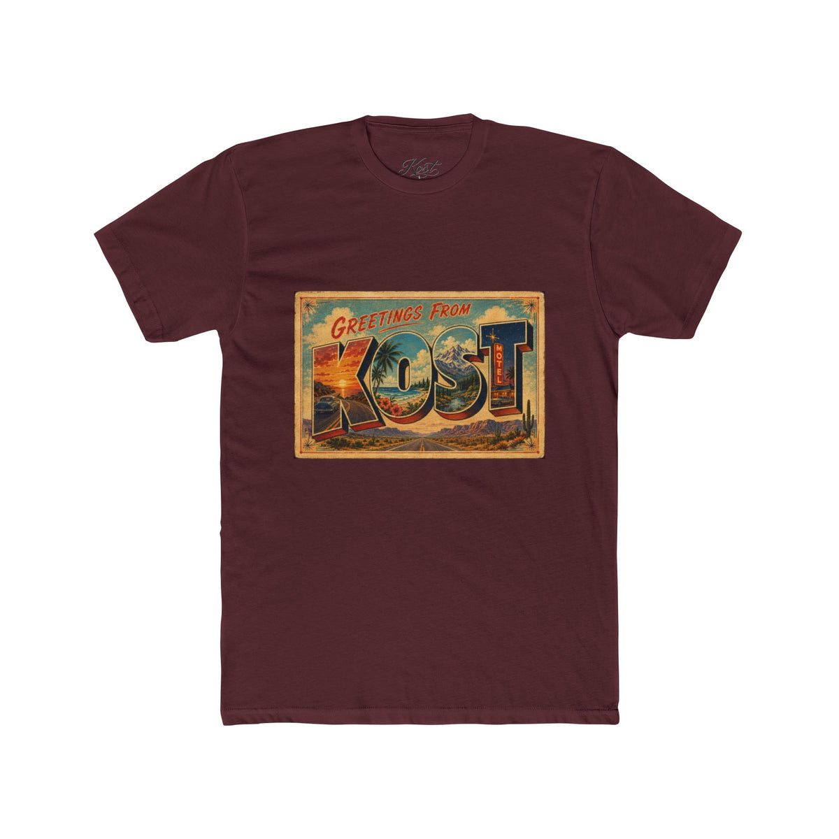Greetings From KOST Vintage Postcard T-Shirt
