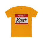 Hello My Name Is Kost T‑Shirt — Name Tag Graphic Tee