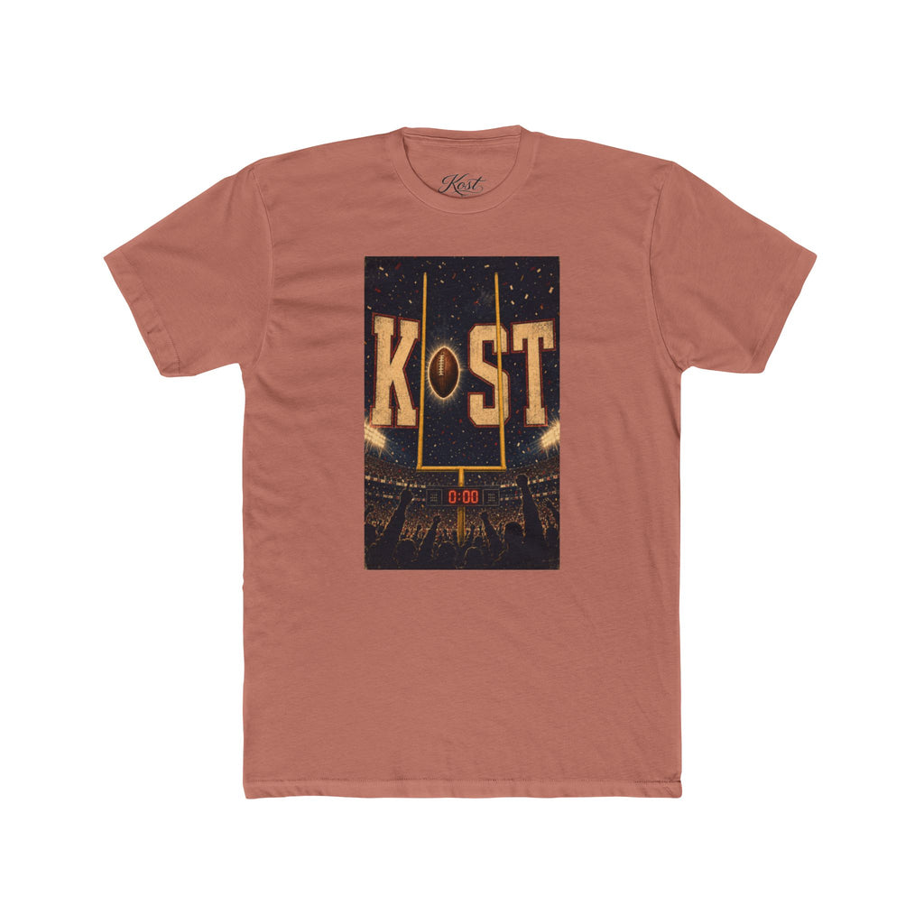 KOST Football Goal Tee — Vintage Stadium Graphic Crew Shirt