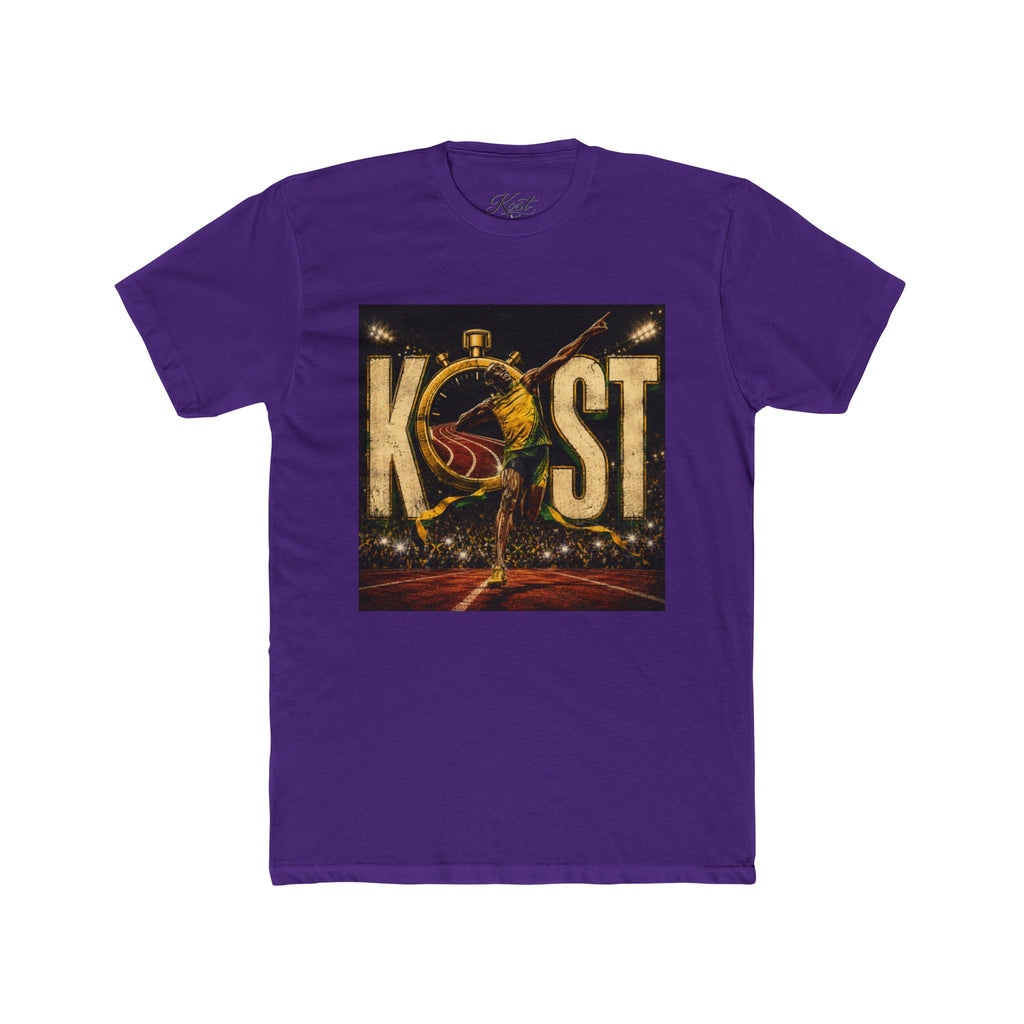 KOST Track Runner Graphic Tee — 'KOST' Stopwatch Running Design