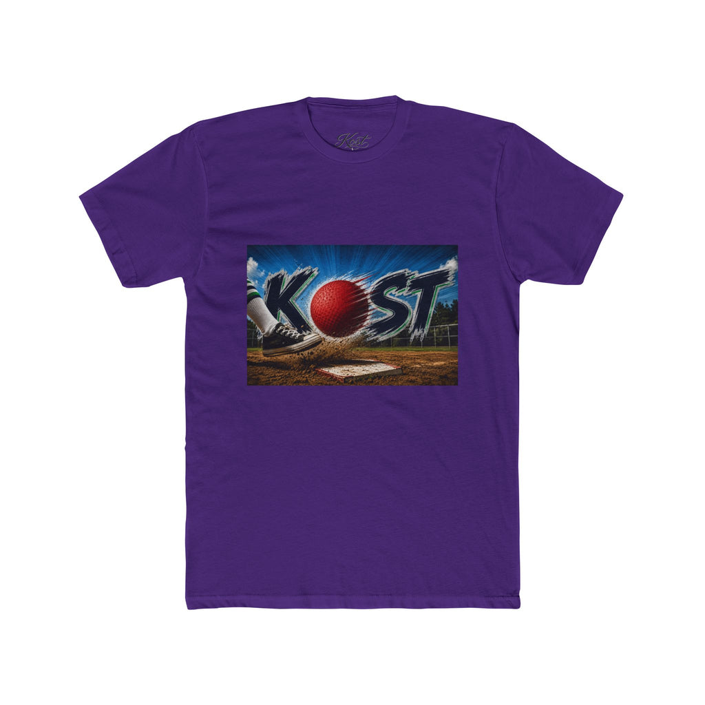 Baseball Graphic Tee — "KOST" Red Ball Field Design
