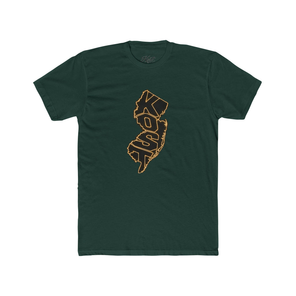 New Jersey Outline T-Shirt with 'KOP' Lettering – State Pride Tee
