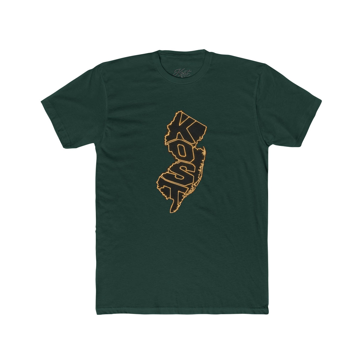 New Jersey Outline T-Shirt with 'KOP' Lettering – State Pride Tee