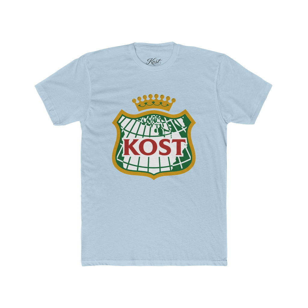 KOST Crest T‑Shirt — Vintage Crowned Globe Logo Tee