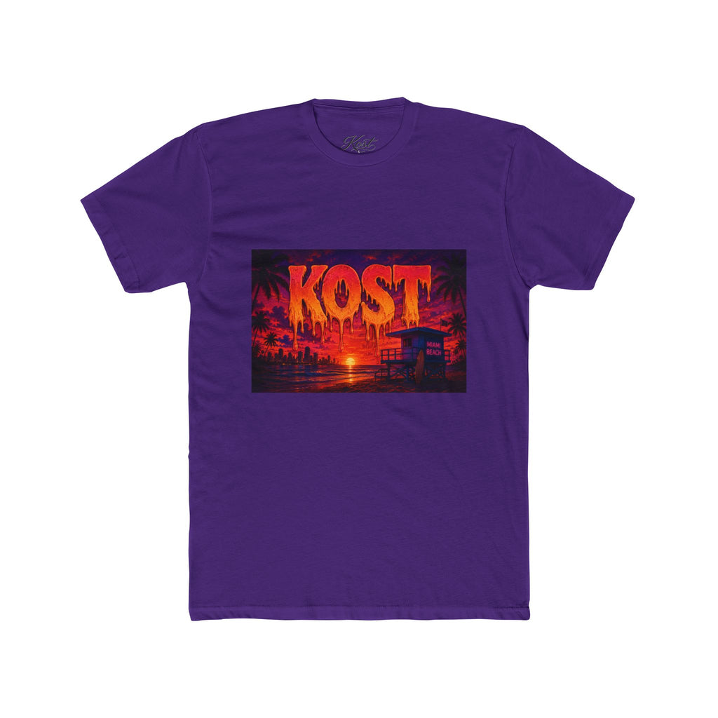 KOST Sunset Beach Tee — Vintage Tropical Sunset Graphic T-Shirt