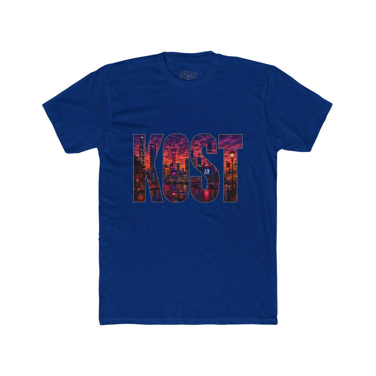 KQST Cityscape Graphic Tee — Bold Urban Lettering T-Shirt