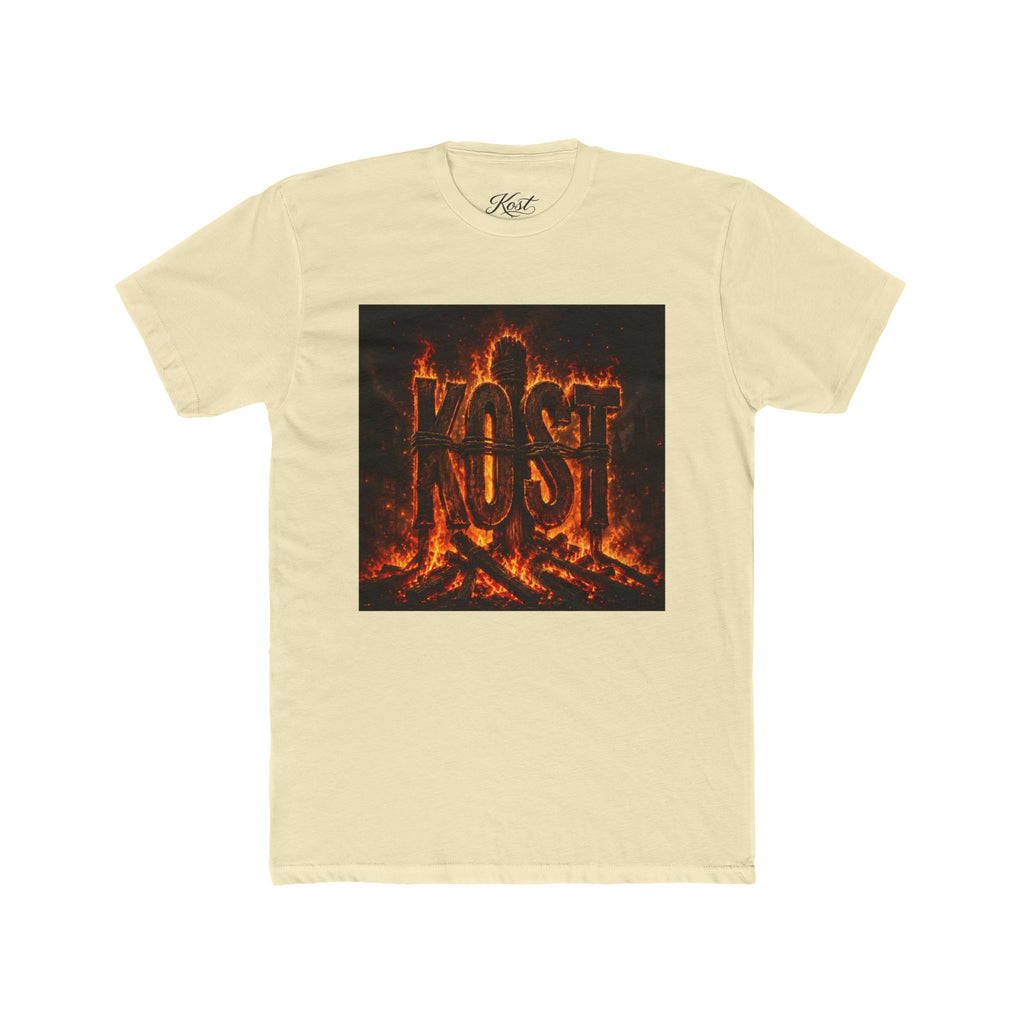 Crew Tee — 'KOST' Flaming Logo Graphic T-Shirt