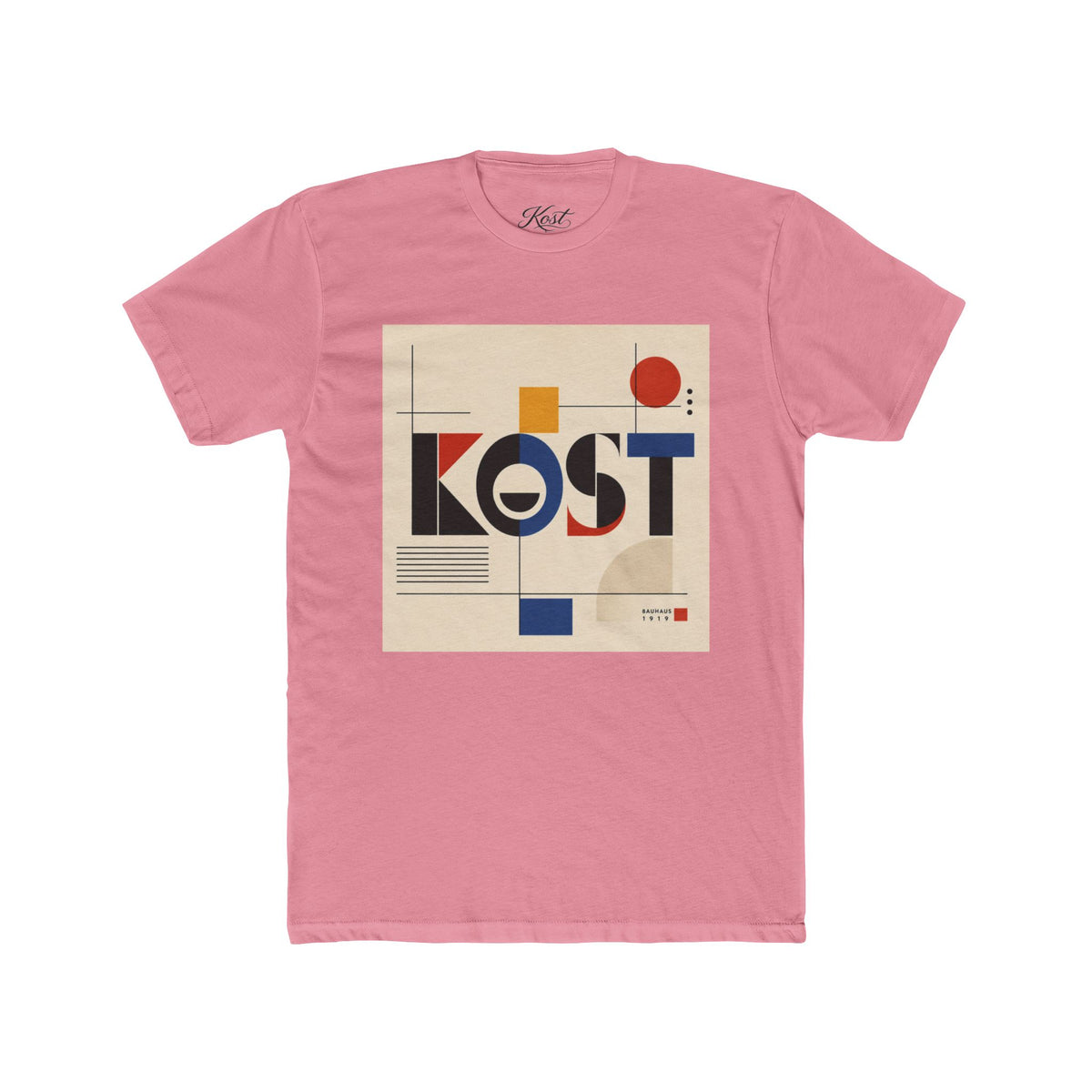 KOST Retro Geometric Tee — Vintage Bauhaus-Inspired Graphic Shirt