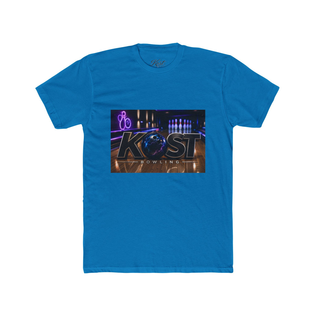 KØST Bowling Alley Photo Tee — Retro Neon Bowling Shirt