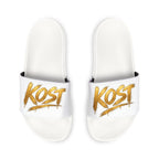 Men’s Removable-Strap Sandals with Gold “KOSY” Graphic