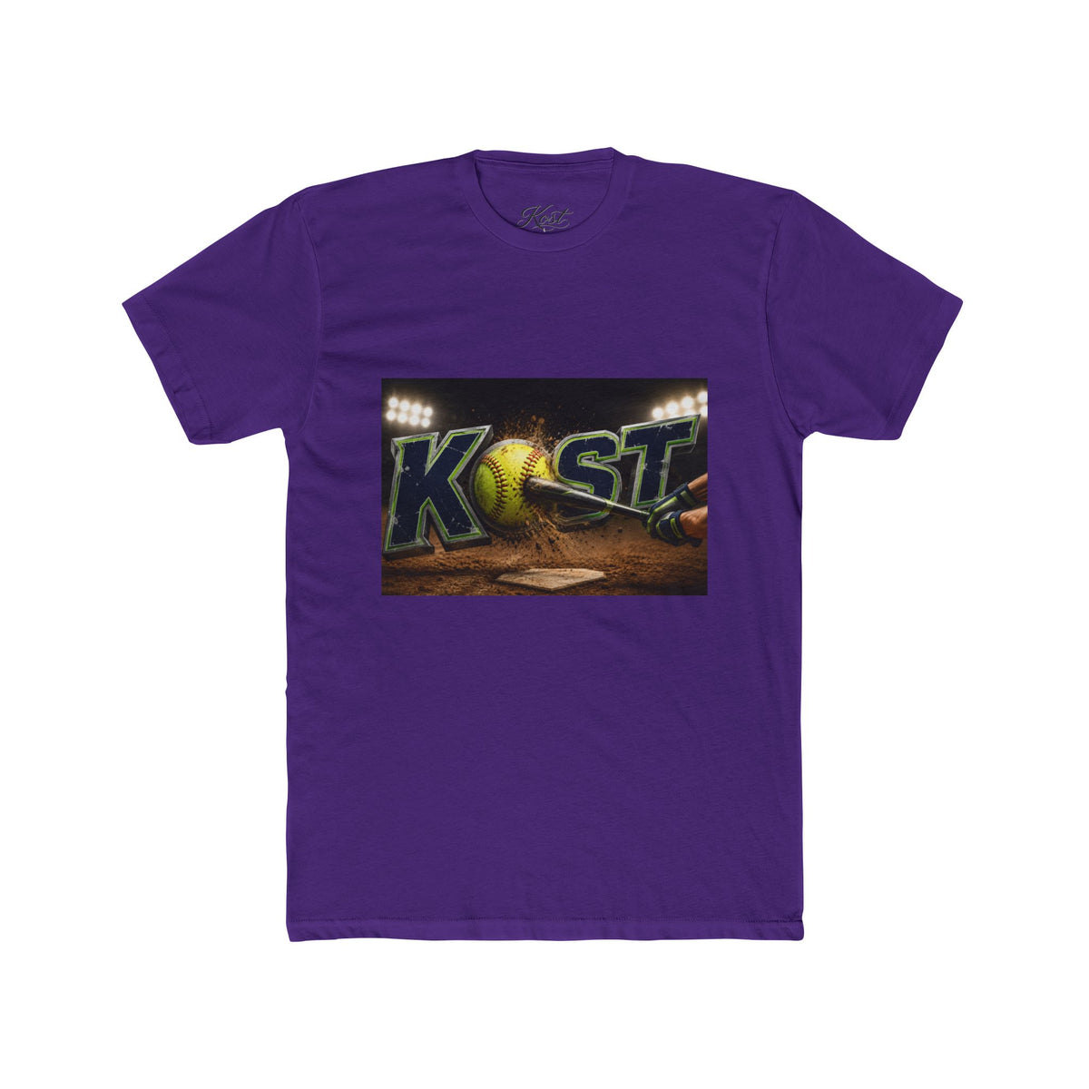 Baseball Stadium Graphic Tee — "Kast" Night Game Design