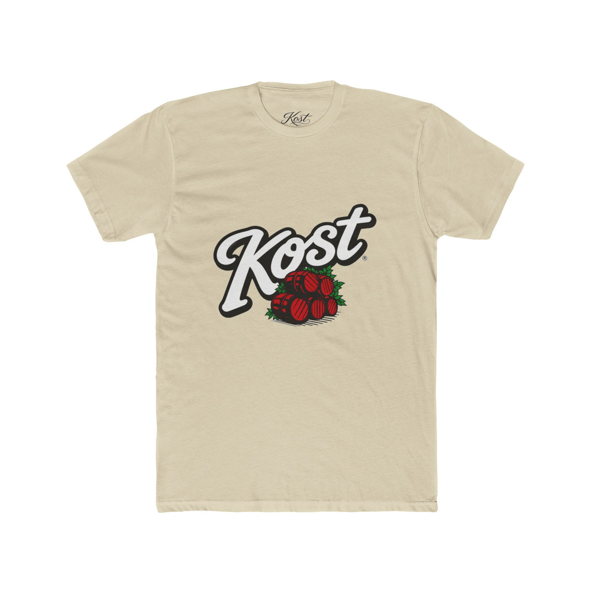 Kost Script Logo T‑Shirt with Strawberry Graphic