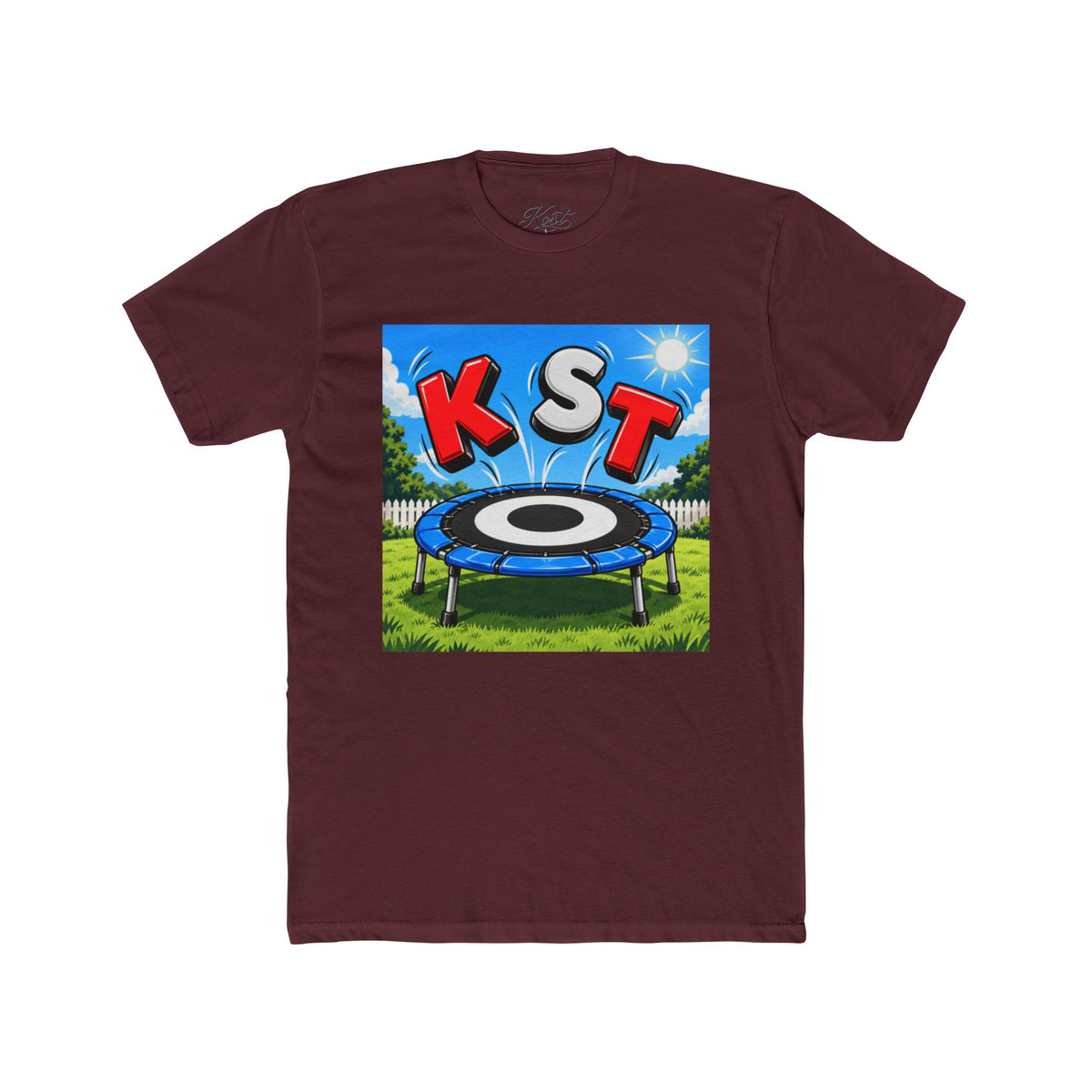 KST Trampoline Graphic Tee — Fun Backyard Jump Shirt