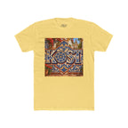 Ornate Blue and Red Tile Pattern T-Shirt