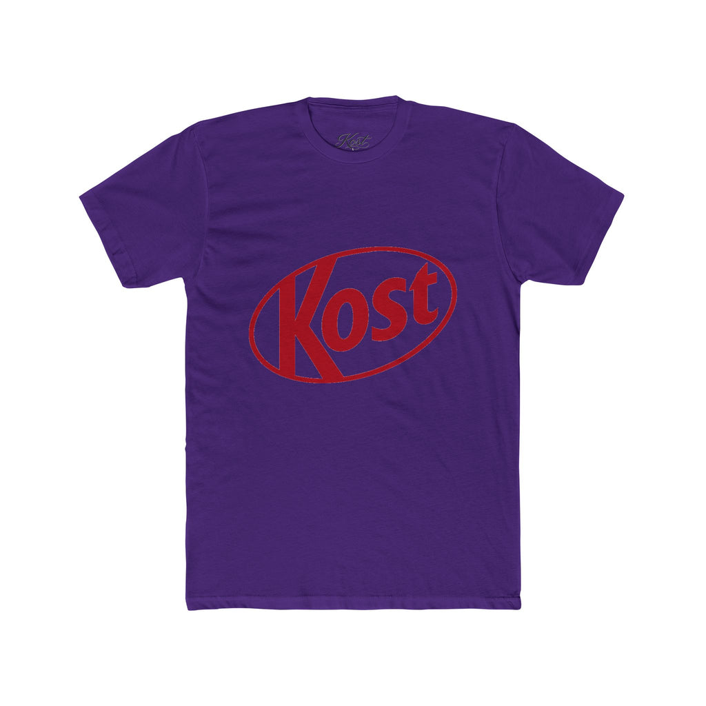 Kost Logo Tee — Retro Red Graphic Crew T‑Shirt